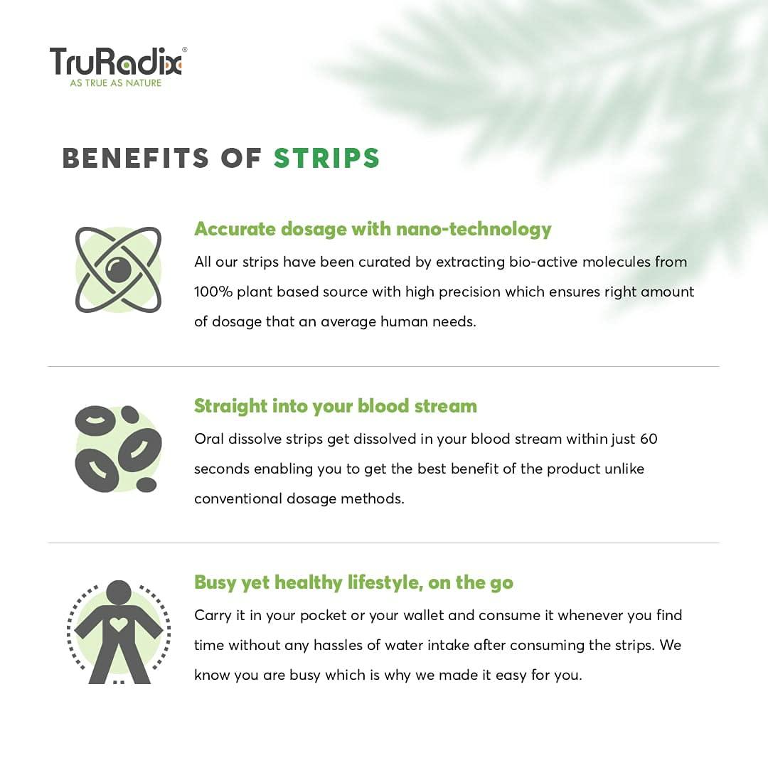 TruRadix ; AS TRUE AS NATURE TruRadix Nutrition Vitamin D3 Dissolving Strips 90 Count ( Pack of 3) 400IU Oral Vitamin Supplement Strips Naturally Plant-Based D3 Vitamin Formula Vegan Immune Support Supplement Fast Absorption