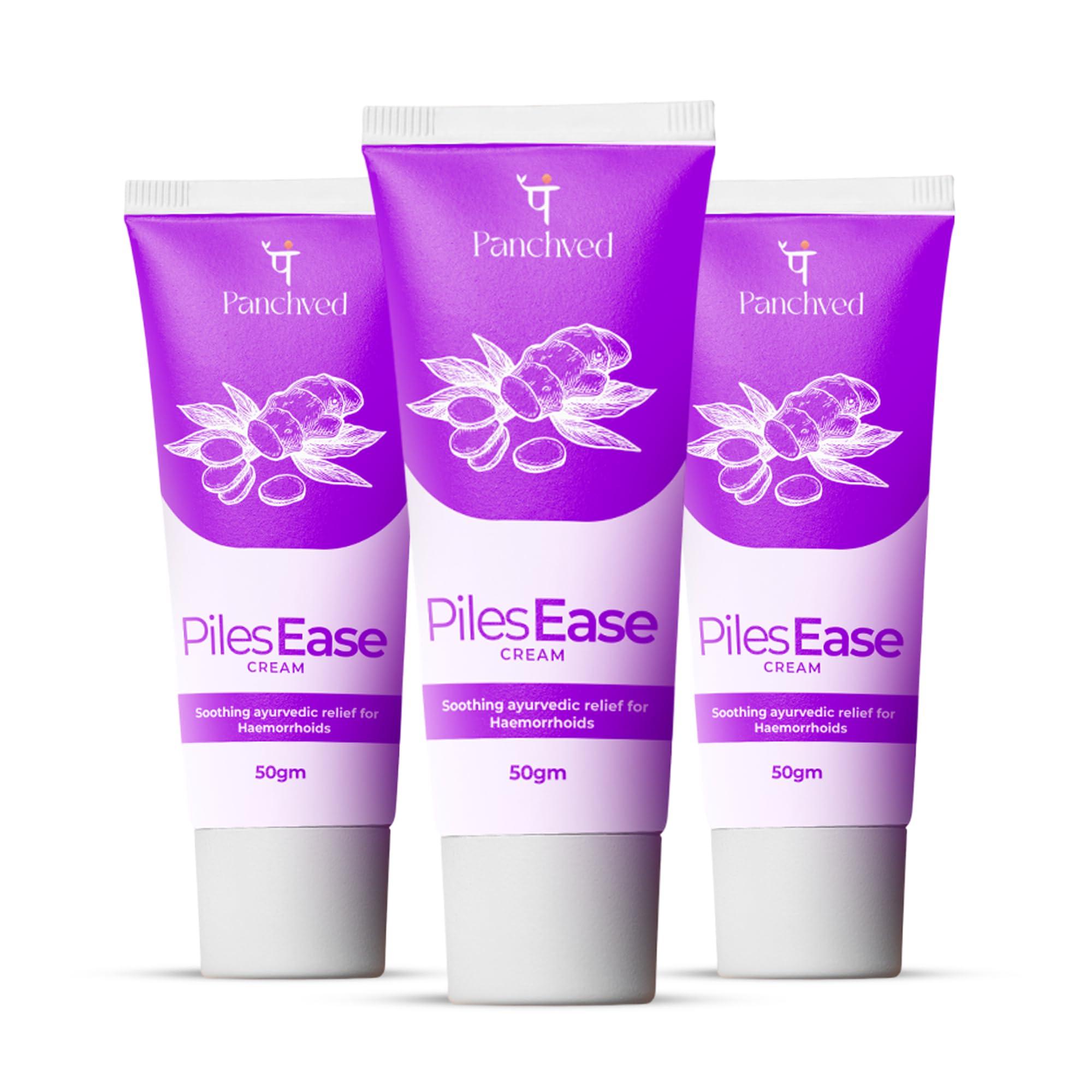 Panchved Panchved PilesEase Cream, Piles Treatment, Ayurvedic Cream For Piles Pain Relief Healing and Many More, Paraben And Cruelty Free 30g