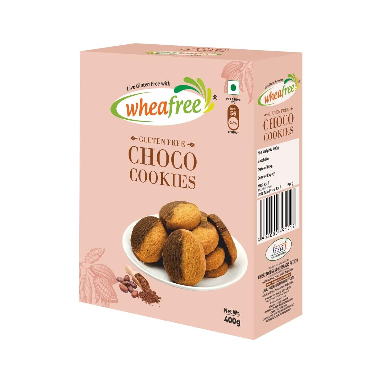 wheafree Wheafree Gluten Free Multigrain Flour (2 Packs x 1Kg each) | Soya Free | Lactose Free | Easy to Digest | Suitable for Celiacs & Wheafree Gluten Free Choco Cookies 400g