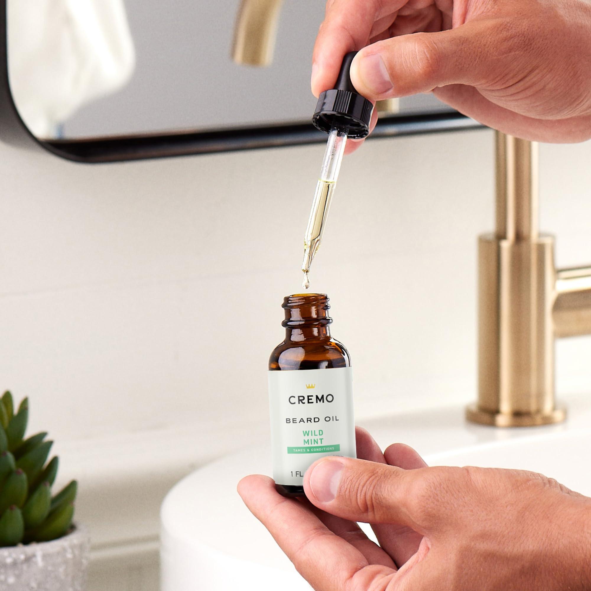 Cremo Cremo Revitalizing Beard Oil, Astonishingly Superior, 1 Ounce Bottle, Tea Tree Mint Scent