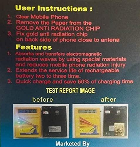 Pentbuns 2 mm Bio Energy Card and 1 Anti-Radiation Chip (Phone, Laptop, Tablet, Mobile, PC Etc) for Men and Women Pack of 2 (Multicolour)