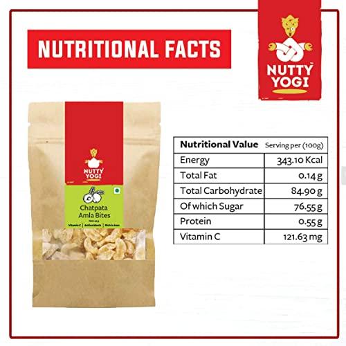 NUTTY YOGI Nutty Yogi Chatpata Amla | Rich in Vitamin C | Indian Goosberries | Rich in Iron 90gm (Pack of 3) | Mouth Freshener, Digestive,After-Meal,Mukhwas