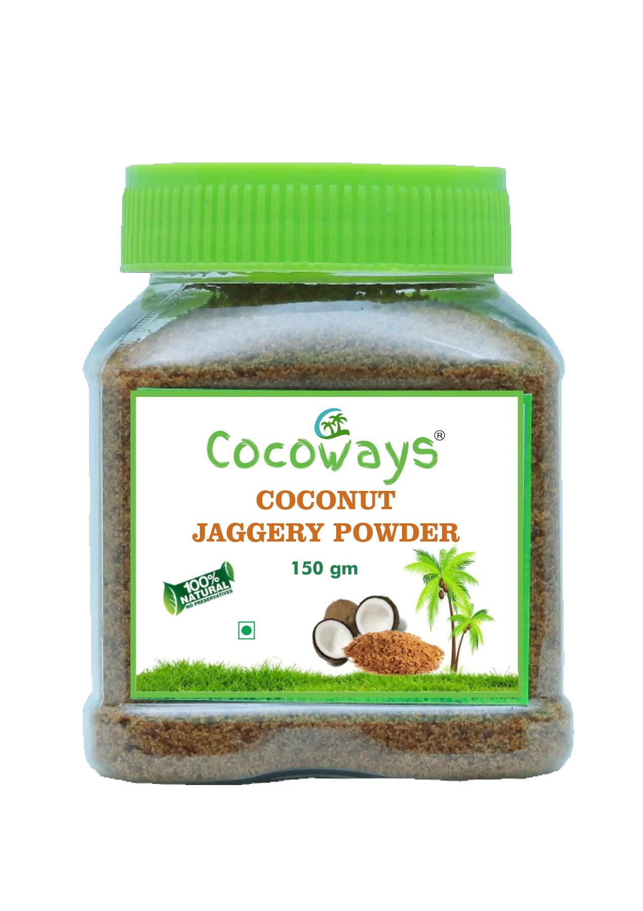COCOWAYS Cocoways Organic Coconut Jaggery Powder, (150 gm) Pet Bottle Pack of 1