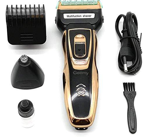 SaiCreation SaiCreation pro gemei GM-595 wireless 3-in-1 Beard Dadhi Nose Trimmer & Shaver razor rechargeable zero machine Multipurpose grooming kit for men Multicolor