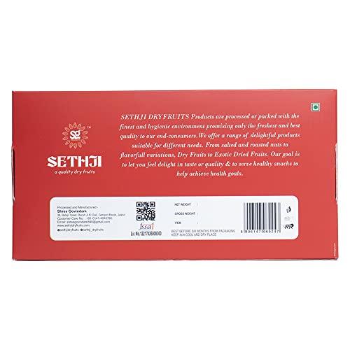 SETHJI SETHJI Premium Dry Fruits & nuts Celebration Box, 400g | Salted Cashew, Roasted Almonds, Pista & Fruit Cocktail | christmas gift hamper | christmas gift hampers | gift for christmas