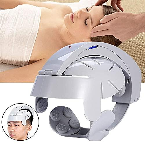 Dweezhet Dweezhet Electric Head Massager Brain Relax Easy Acupuncture Points Therapy, for Stress Relief Prevent Hair Loss Head Relaxing Massage, White