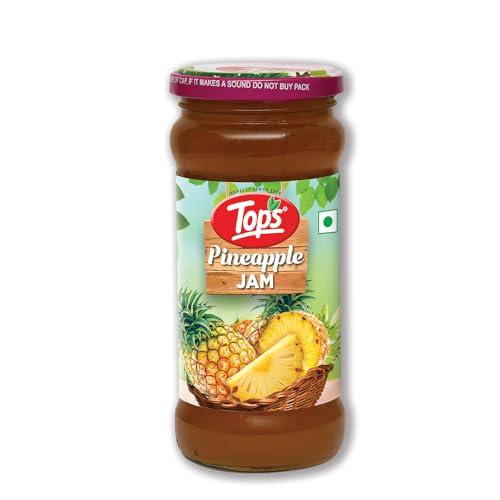 TOPS TOPS Pineapple Jam - 475 gm | From selected Pineapples| Provides a burst of fruity flavour.