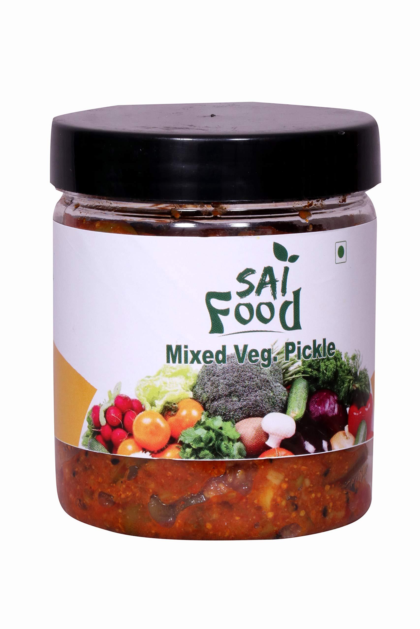 SAi Food SAi Food Home-Made Organic Punjabi All in Mixed Pickle Pickle 250gm ( Reset Your Eating Habits with a Healthy Solution)