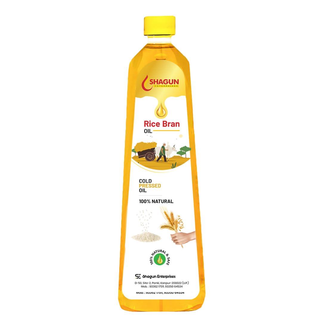 SHAGUN Shagun Rice Bran Oil 1 Litre | Rice Bran Cooking Oil 1 Litre