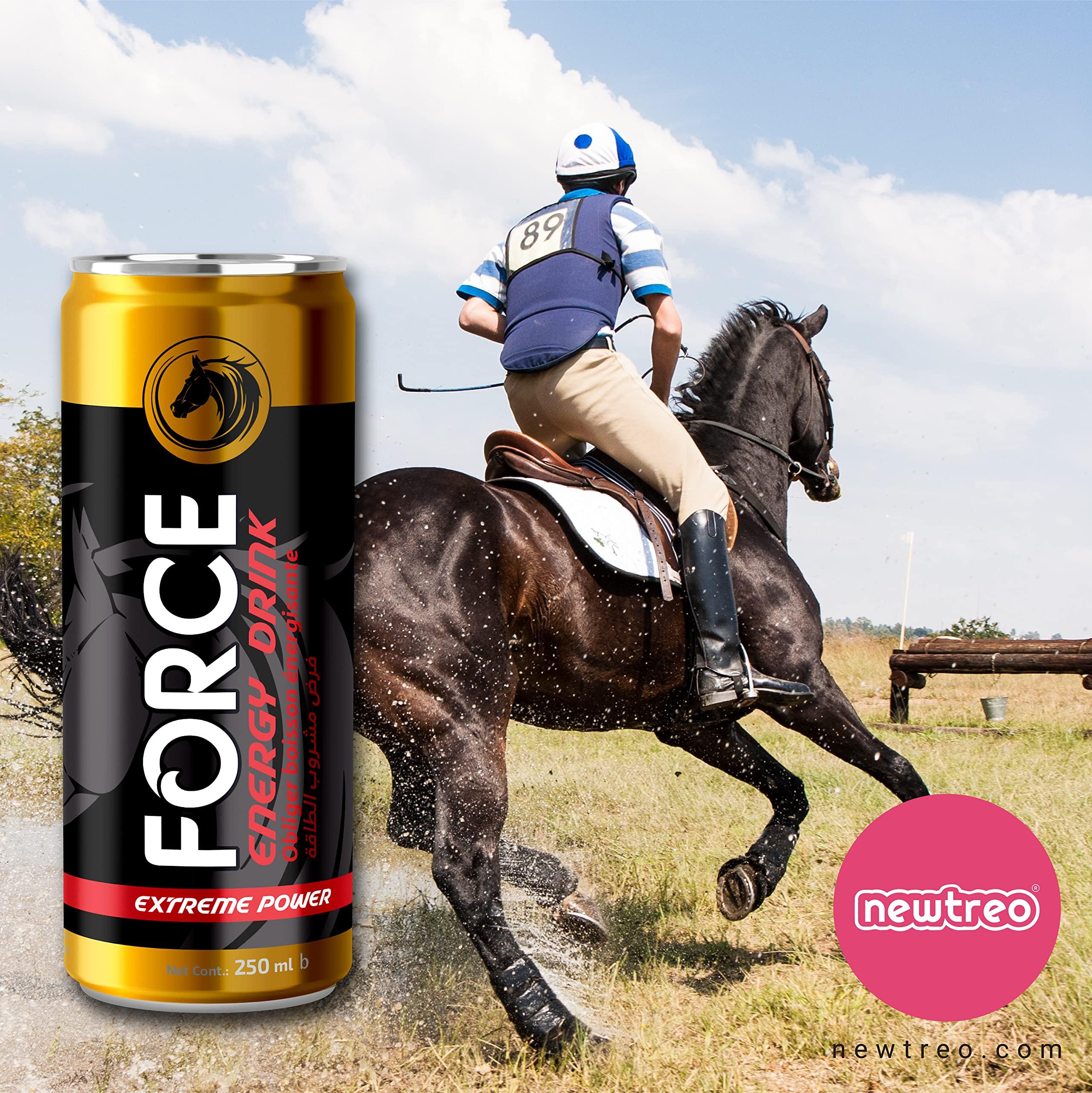 FORCE ENERGY DRINK FORCE ENERGY DRINK | Imported | 75mg caffeine, Vitamin E| Extreme Power | 6 x 250ml ml can | Pack of 6 Cans