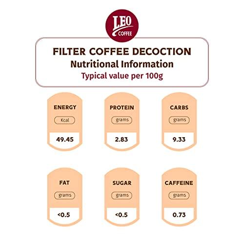 LEO COFFEE Leo Coffee Filter Coffee Decoction, 80:20 Coffee:Chicory Mix, 200ml (200ml)