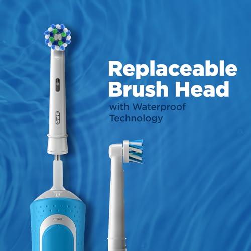 Oral B Oral B Vitality Rechargeable Rotating Electric Toothbrush for Adults with Travel Case & 2 Modes (Daily & Sensitive), 2 Min Timer with Quadpacer, 2 Year Warranty, IPX7 Water Resistant, (White, 1)