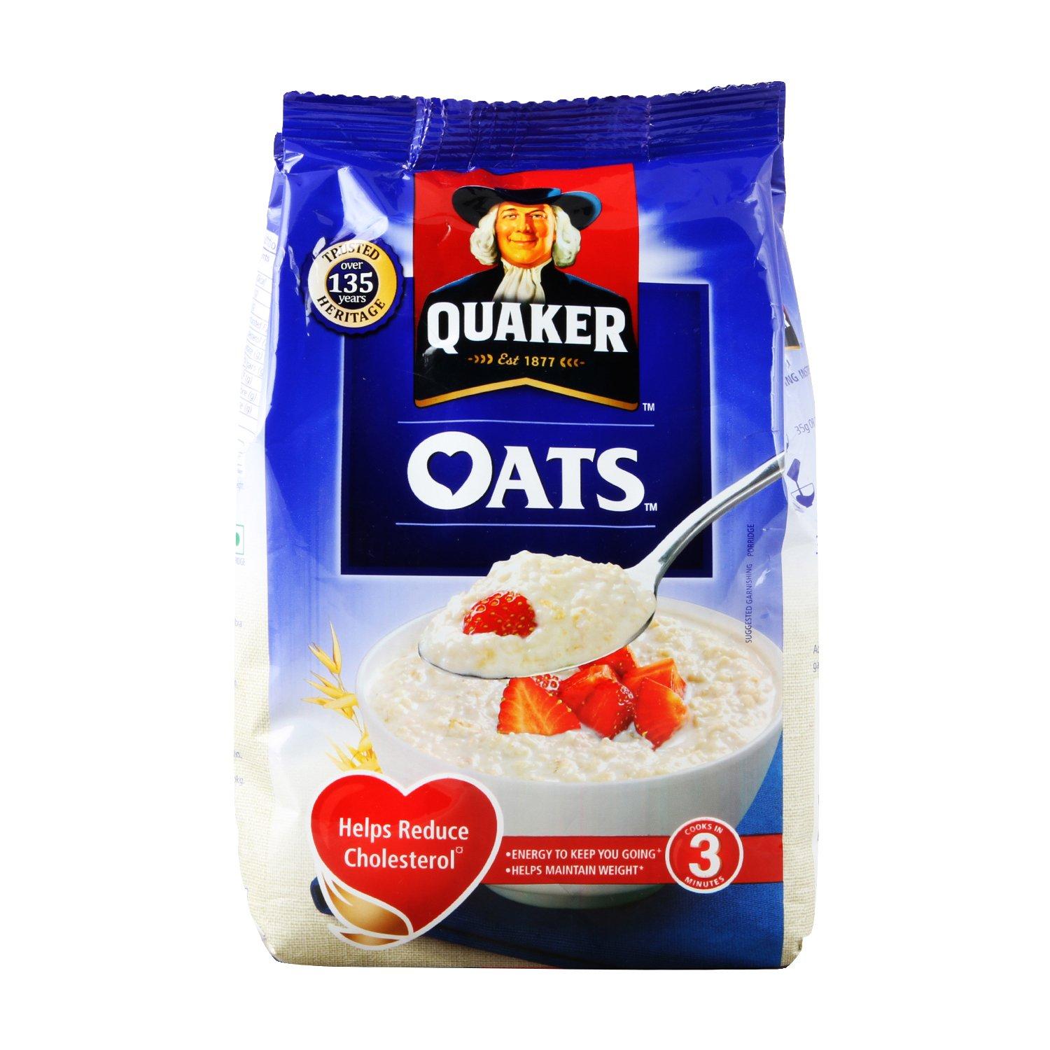 Quaker Quaker Oats, Whole Grain - 400Gm Pack