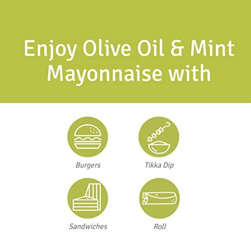 VEEBA Veeba Olive Oil Mayonnaise, 300g and Mint Mayonnaise, 300g - Pack of 2