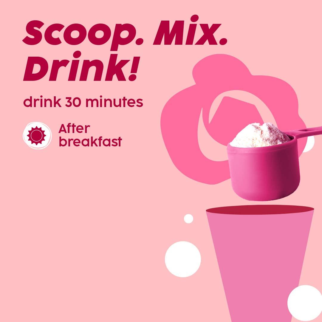 PLIX - THE PLANT FIX PLIX - THE PLANT FIX Collagen Supplement Powder To Support Skin Elasticity,Firmness & Youthful Glow|100% Plant-Based With Hyaluronic Acid & Vitamin C|Rose Flavour,Pack Of 3,3 count,25 servings