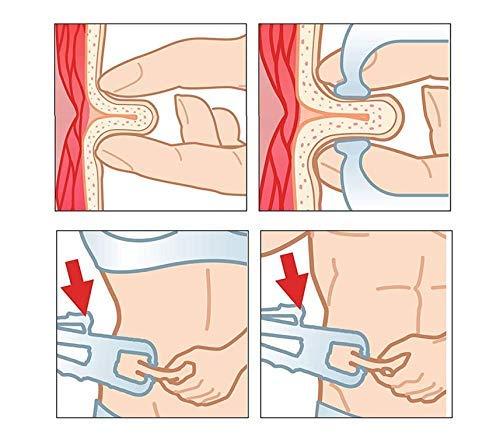 Cute critters Cute Critters Body Fat Calipers for Accurately Handheld BMI Body Fat Measurement Device Measuring Tool with Percentage Measure Charts for Men and WomenRandom Color Beige/White