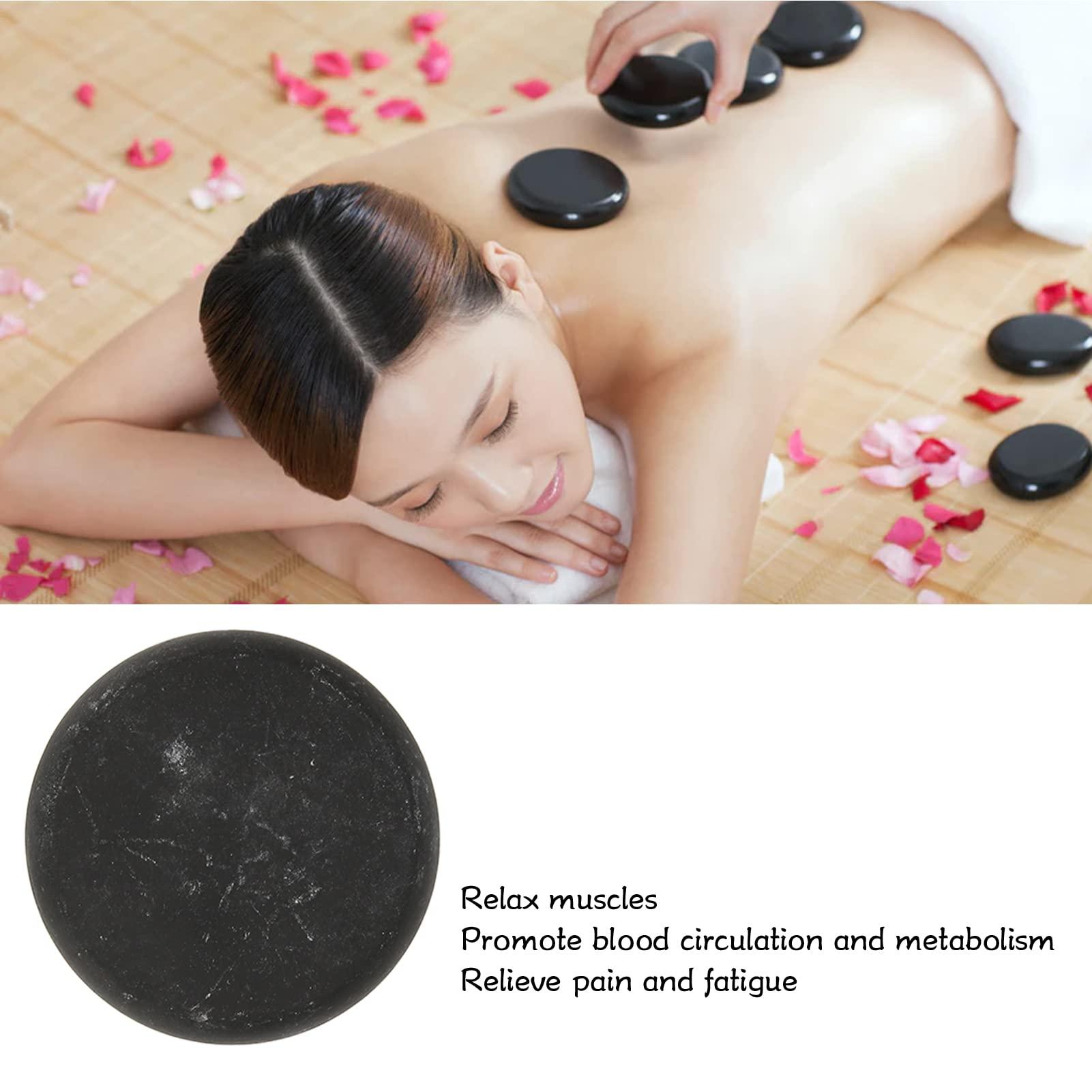 Jaerb Massage Stone for Muscle Relaxation, Hot Stone, Gentle Pain Relief, 2.4 Inch Salon for Arms and Legs
