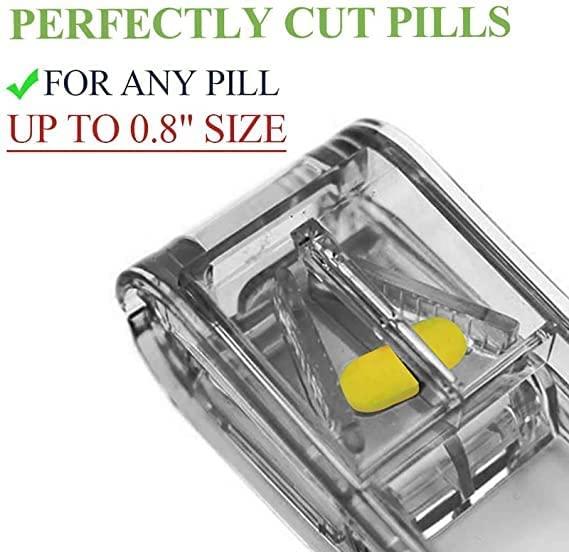 THE PAGH THE PAGH 1 Pcs Pill Cutter Crushers & Splitters Portable Plastic Pill Cutter Tablet Cutter Divider Medicine Organizer Abs High Grade (Random Color), Multicolor