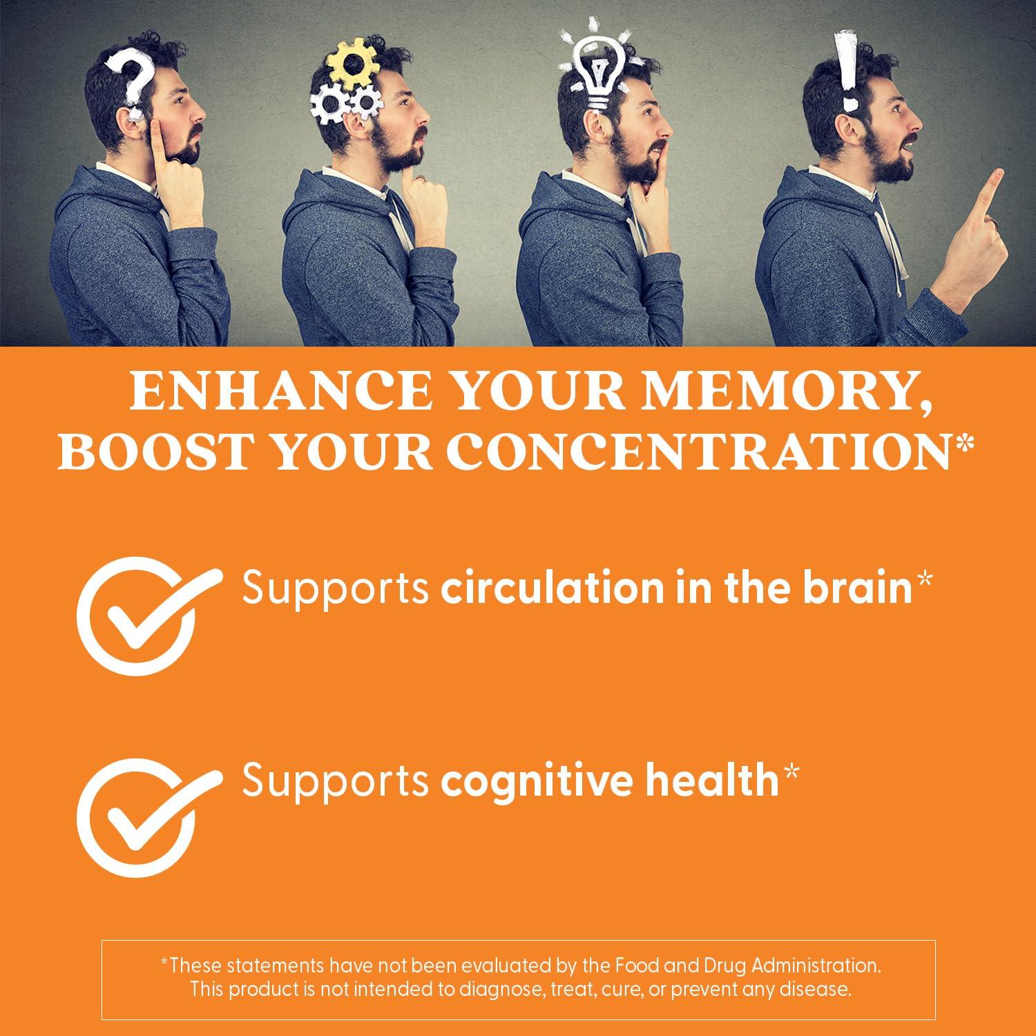 Doctor's BEST Doctor's BEST Extra Strength Ginkgo, Non-Gmo, Gluten Free, Vegan, Soy Free, Promotes Mental Function And Memory, 120 Mg, 120 Count (Pack Of 1) - Capsule