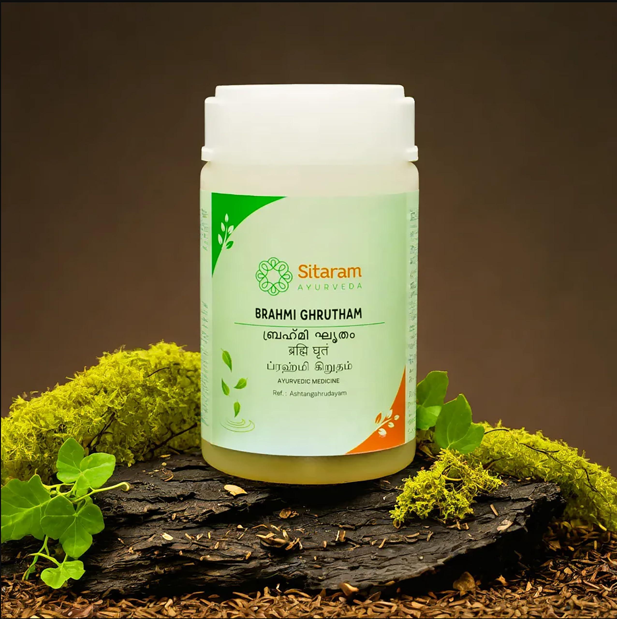 SITARAM Sitaram Ayurveda Brahmi Ghrit 150 GMS | Kerala Ayurvedic Brahmi Ghritham | Brahmi Ghrutham
