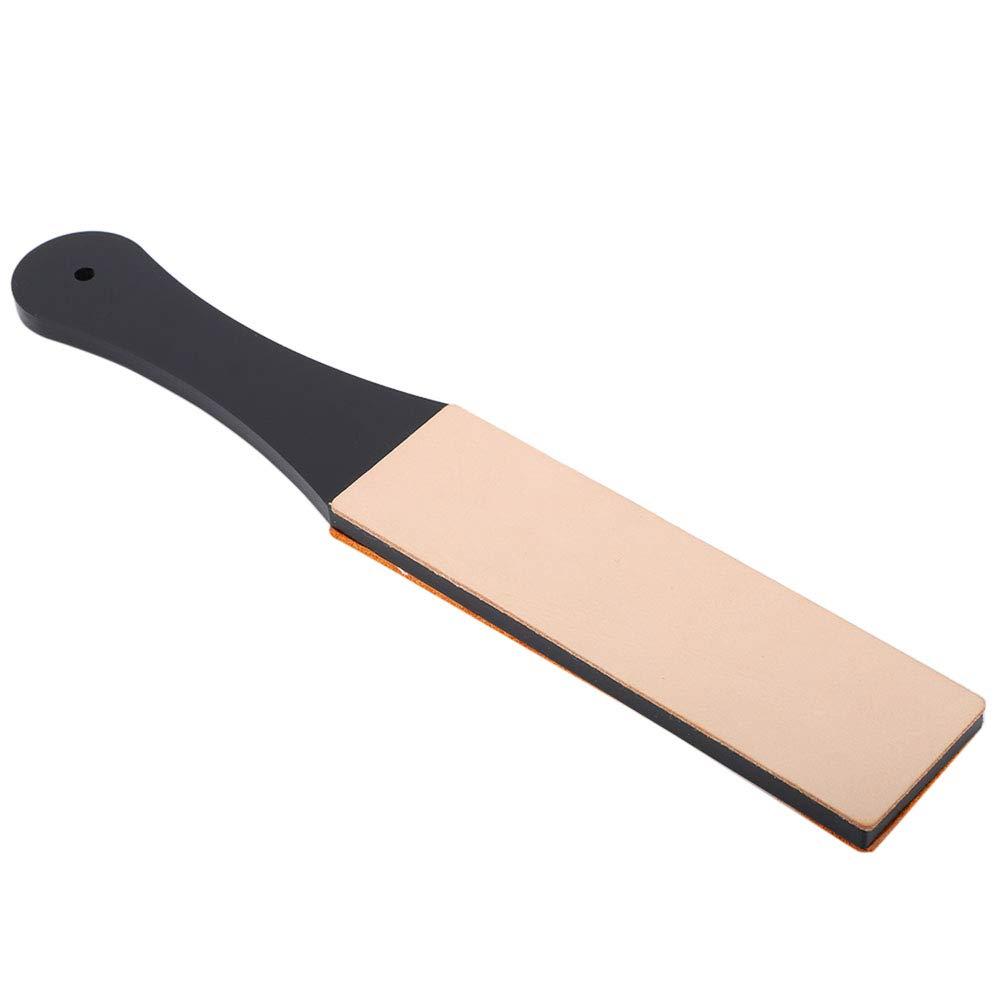 Fabater Razor Strop Belt, Manual Shaver Sharpening Board Double Size PU Leather Razor Straight Strop Belt Sharpener