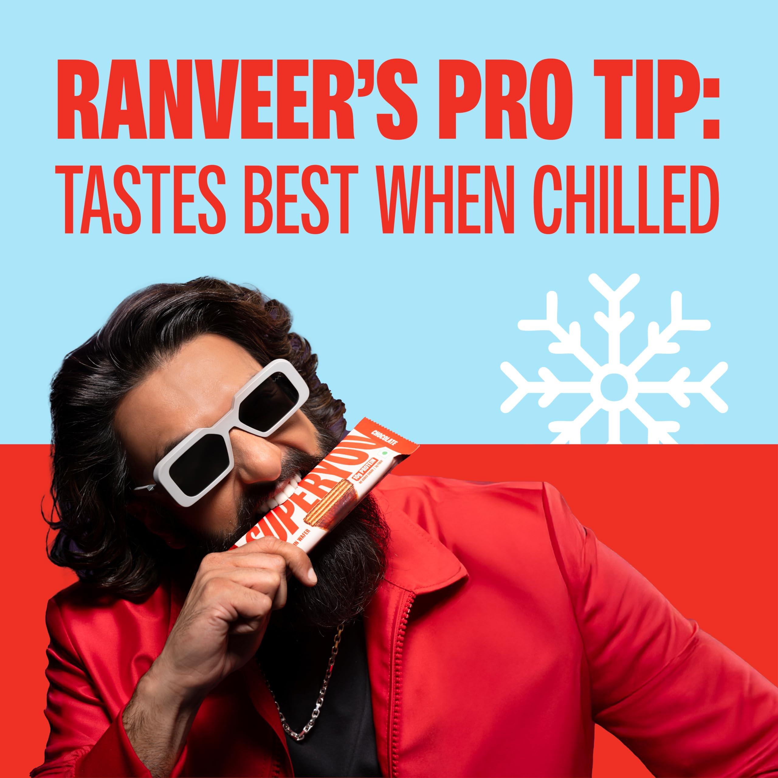 Superyou SuperYou Assorted Protein Wafer Bars (Pack of 10)|10g Protein, 3g Fiber, No Added Sugar|Yeast Fermented Protein|Energy Bars|Crunchy Wafer Bar|100% Vegetarian|No Palm Oil|400g