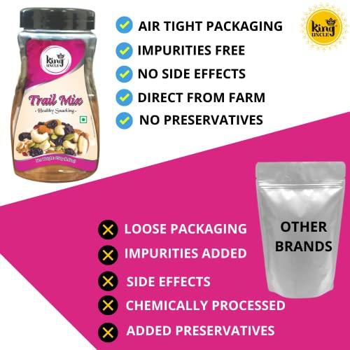KINGUNCLE King Uncle's Daily Detox Trail Mix, Mix of 9 Nuts, Seeds & Berries, 500 grams