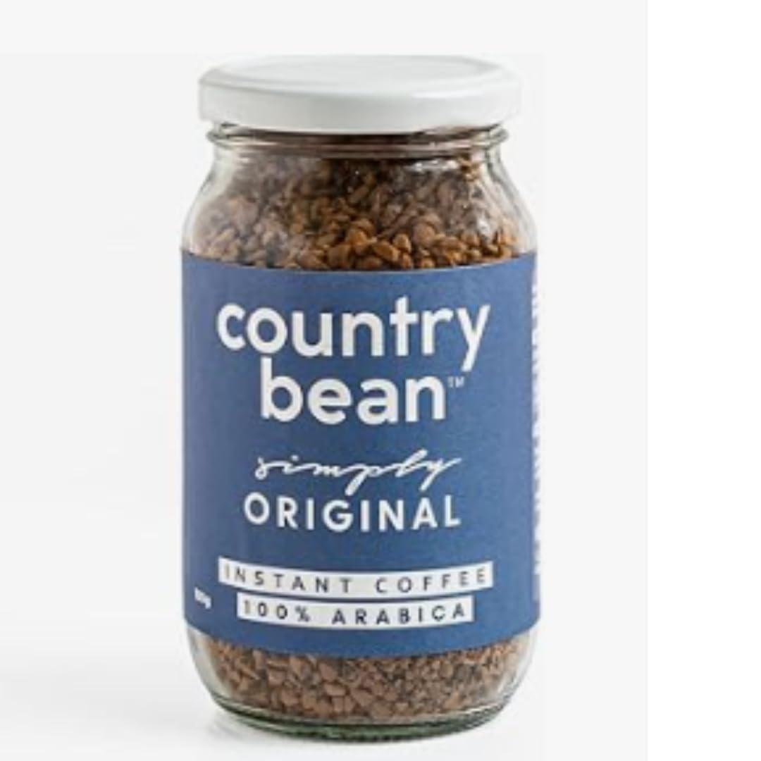 Country Bean Country Bean Original (Non-Flavoured) Instant Coffee Powder 100 Gram | Arabica, Freeze-Dried Coffee | No Added Sugar | Makes 50 Cups - Jar
