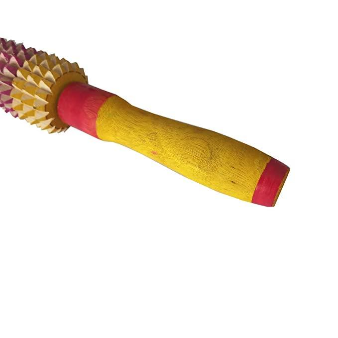 Ariosto Ariosto Belan Shape Wood Acupressure Roller Stick Massager for instant Muscle Pain Relief from sore Muscle || massage stick roller wooden || Massage Stick Roller