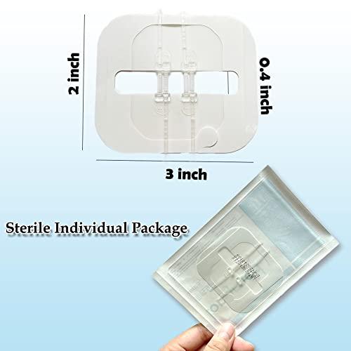 Mediss Mediss Emergency Wound Closures Band-Aid Adhesive Bandages, Zip Stitch Stickers For Camping, Survival & Household Gear, 2 Pcs/Box