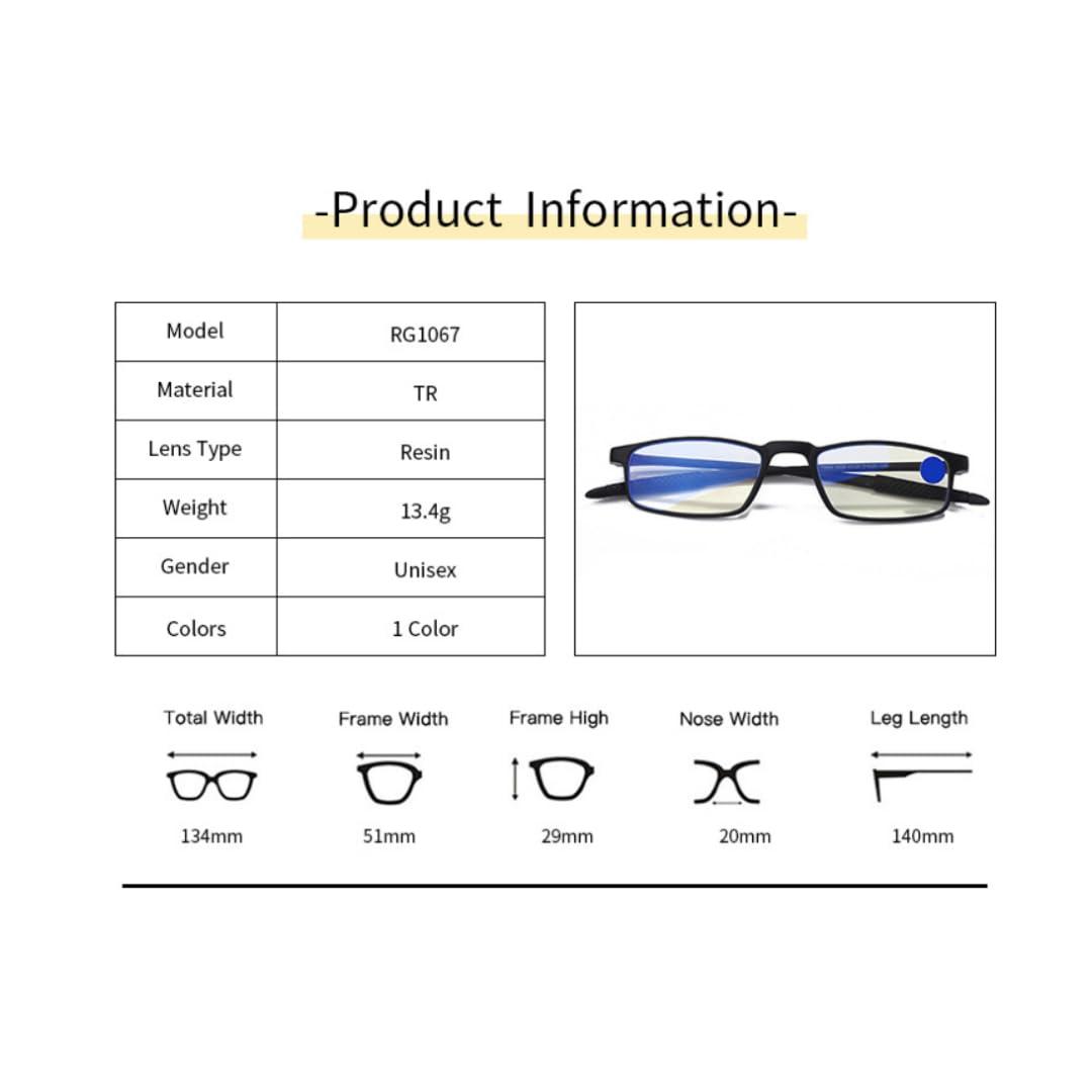 First Lens First Lens Delicate Blue-Light Reading Glasses RG_1067 (+1.00)