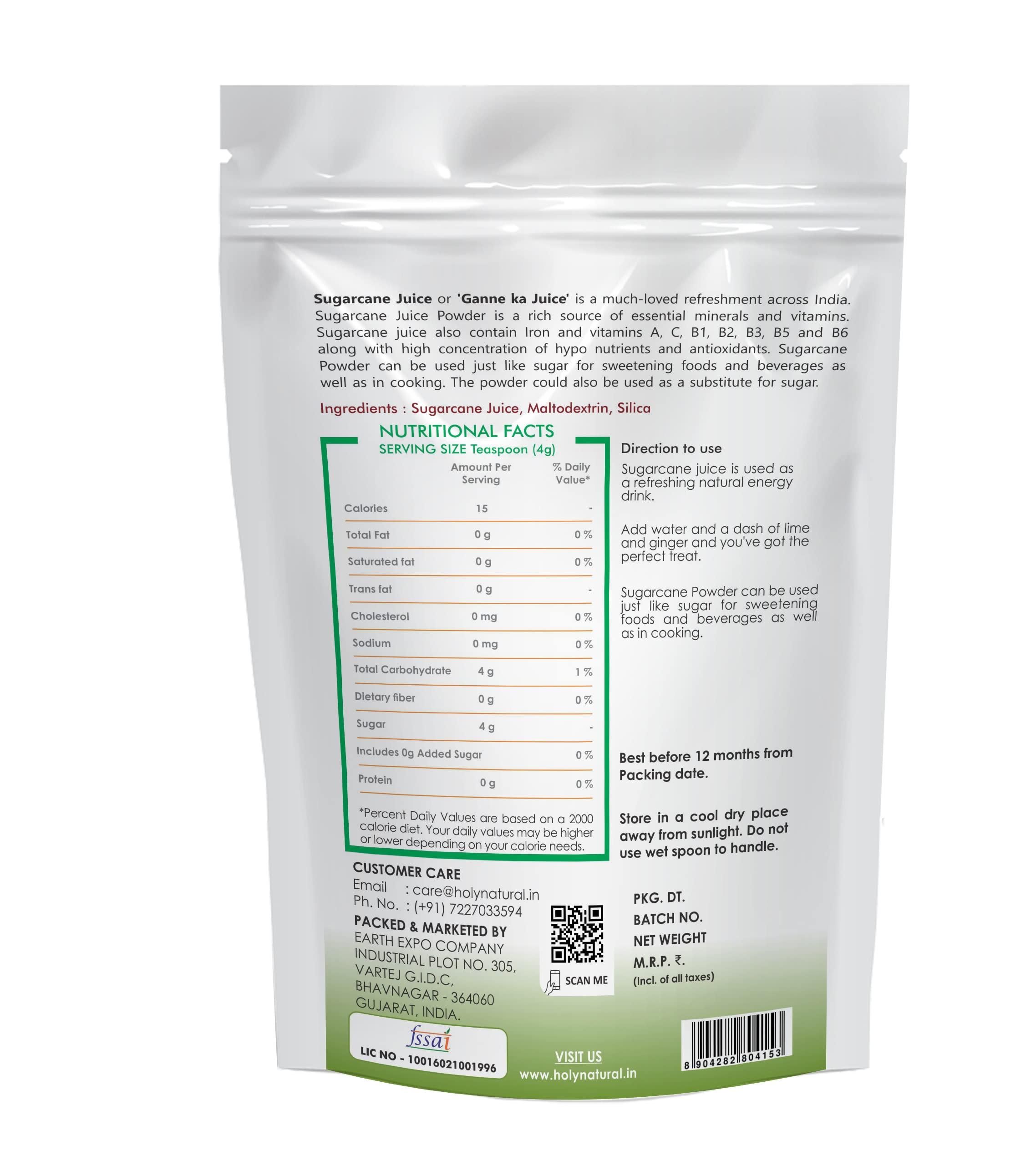 Holy Natural - The Wonder of World Holy Natural Sugarcane Juice Spray Dried Powder Taste Like Natural - 1 KG