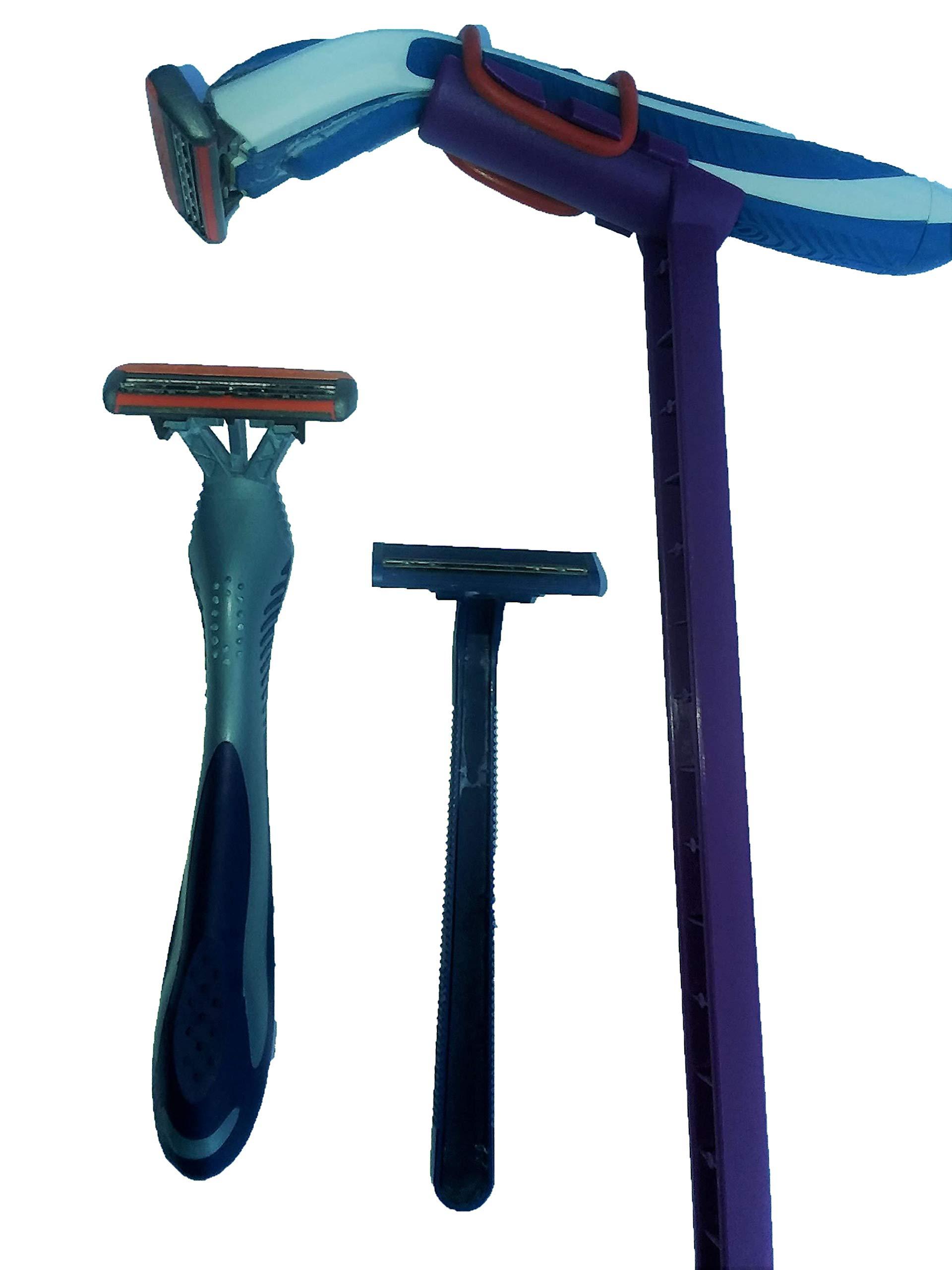 Ape Scrape Razor Extender/Extension handle patented to hold any size or style razor. Made in USA