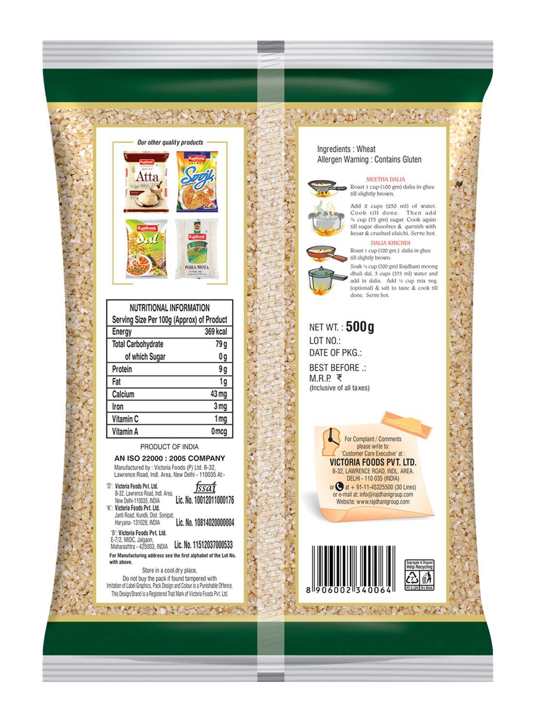 Rajdhani Rajdhani Dalia, 1kg