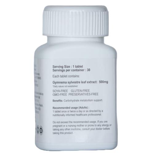 VEDAGEN Vedagen Gymnema Sylvestre Extract Supplement Tablets For Blood Sugar Metabolism Support For Men & Women 30 Nos (30\'s x 1)