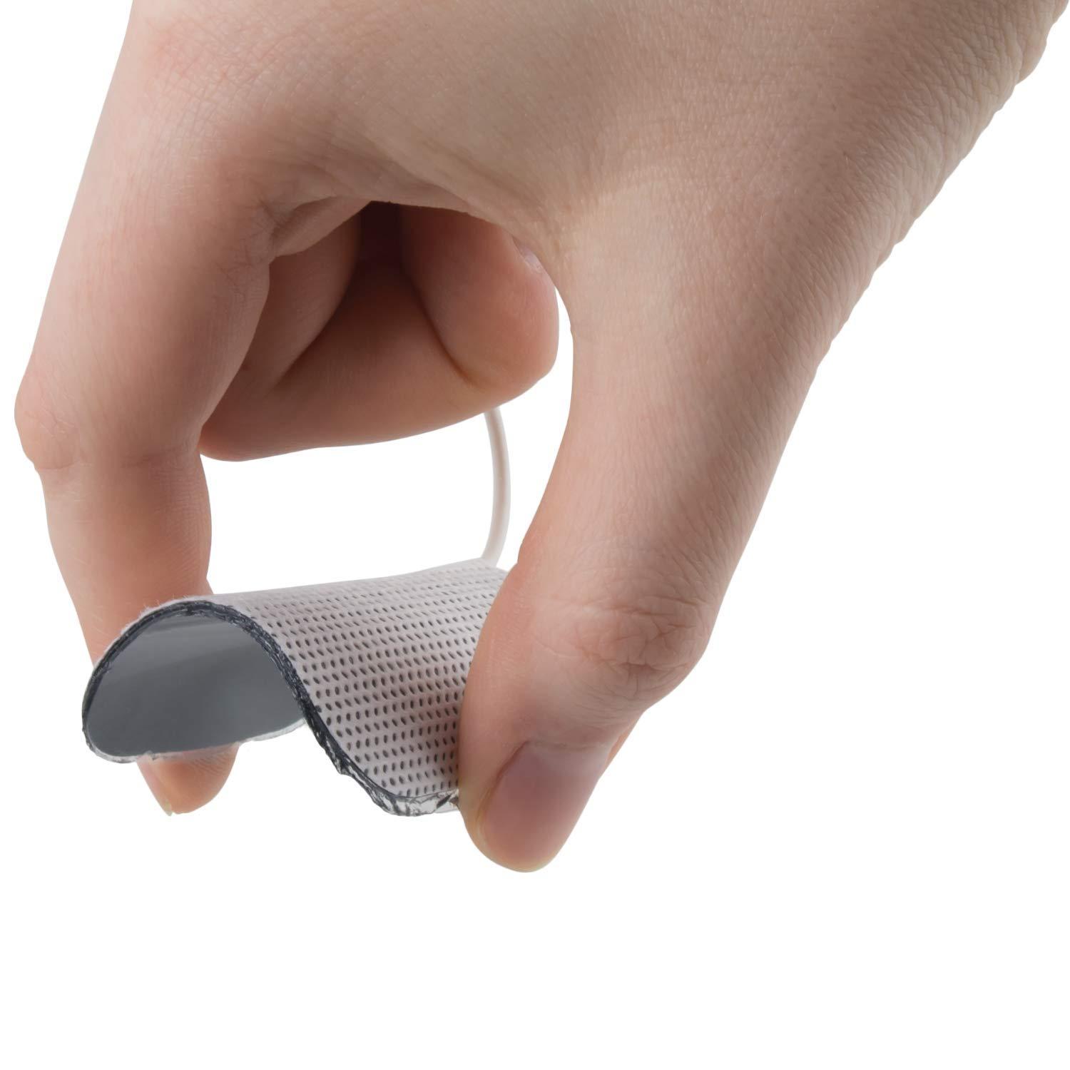 Roscoe Medical Intensity at Home TENS Unit Pads - Premium OTC TENS Unit Replacement Pads, 2\" X 2\", Compatible with Most TENS Machines, Replacement Tens Electrodes Value Pack, 8 Count