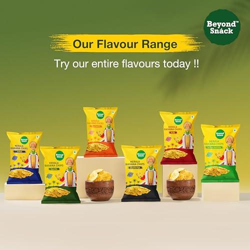 BEYOND SNACK Beyond Snack Kerala Banana Chips Thin Crunch Crispy Snacks 600g (100g*6packs) - Party Pack (600gms (Pack of 6), Combo)