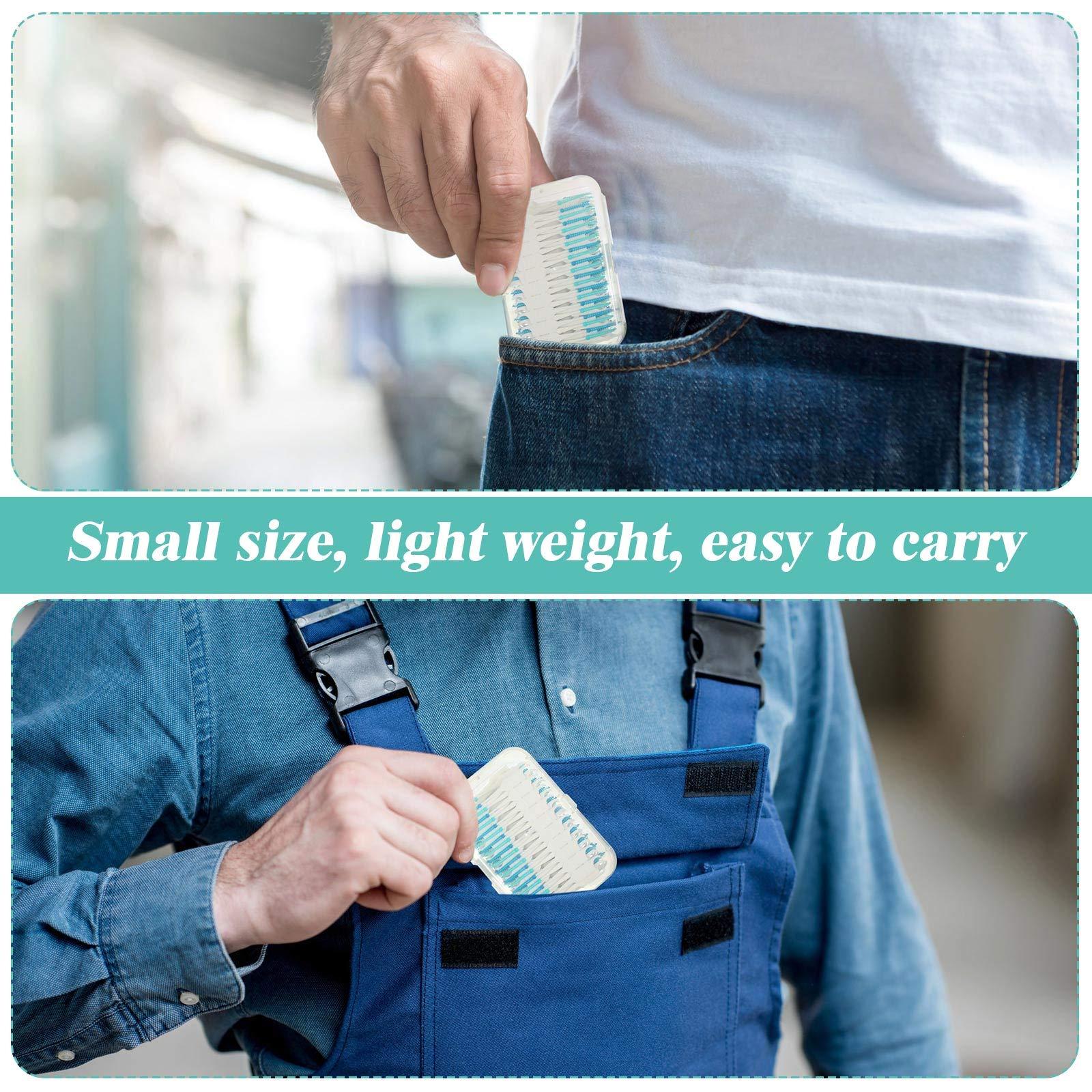 Patelai 200 Pieces Dual-Use Interdental Brushes Soft Silicone Dental Picks Toothpicks Between Teeth Brush, Tooth Flossing Brush for Cleaning Orthodontic Wire Toothbrush Clean Tool