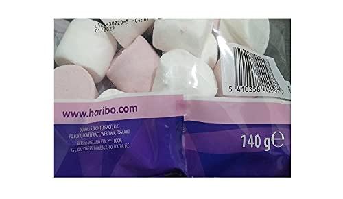 Generic Haribo Chamallows Pink & White Marshmallow, 21 Candy Share Size, 2 x 140 g Pack of 2