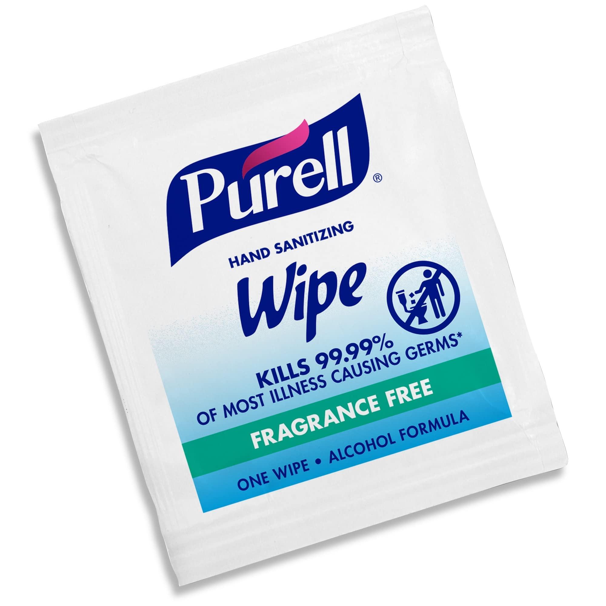 Purell Premoistened Sanitizing Hand Wipes, Towelettes Individually Wrapped, 100/box (Set of 11) by Gojo