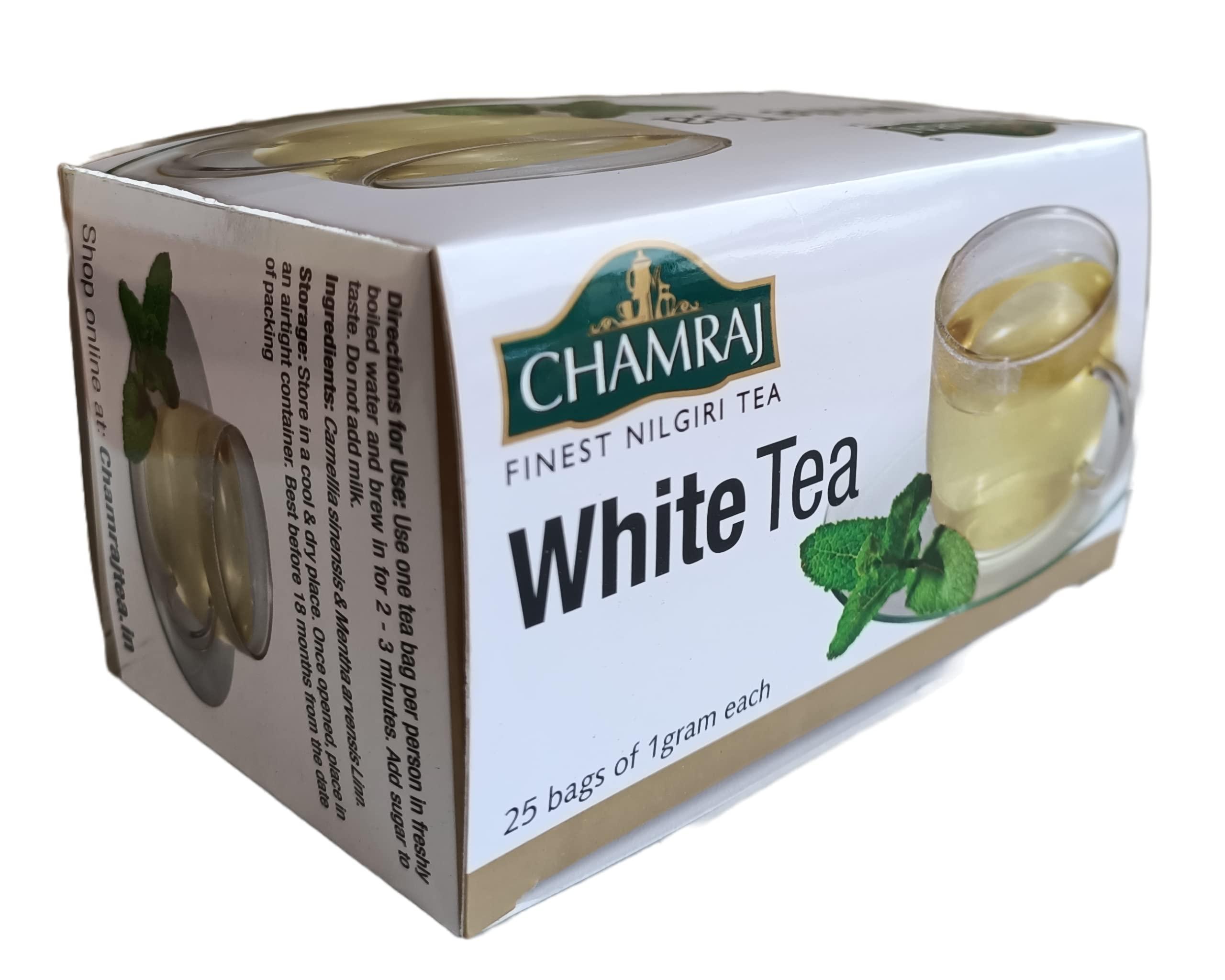 Generic KORAKUNDAH White Tea In Canister 50g | CHAMRAJ White Tea 25 Dip Bags | Pack of 2 | Total 75g | India\'s Finest Chamraj Nilgiri Tea