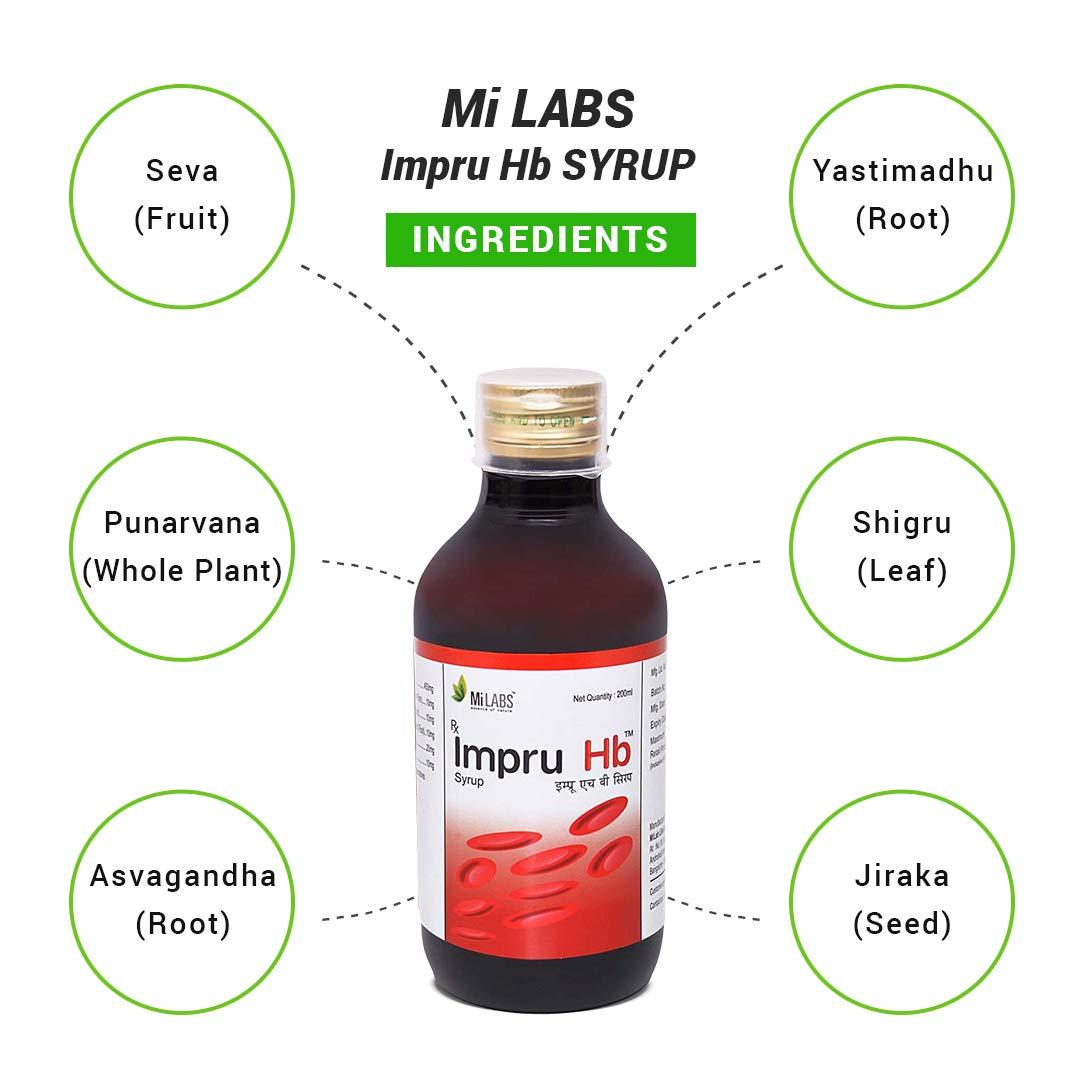 Mi LABS Mi LABS Impru Hb Syrup- 200ml ( Pack of 2 )