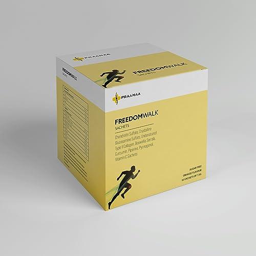 Freedom Walk Freedom Walk Boswellia Serrata And Curcumin Sachets Powder | Instant Relief From Joint Pain And Stiffness | Improved Mobility | Suger Free | 10Sachets Of 7.5 Gm