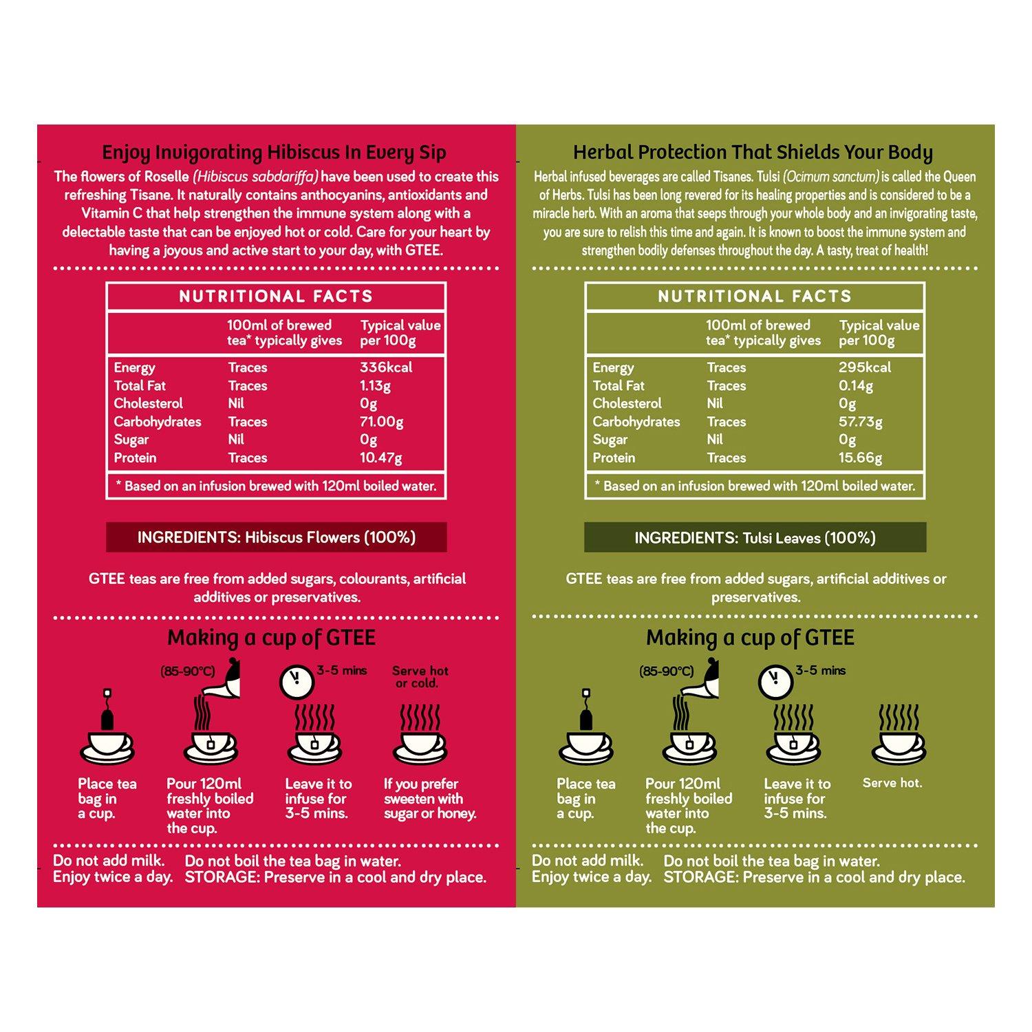 Gtee GTEE ALL VARIANTS, 25 Tea bags (Pack of 12)