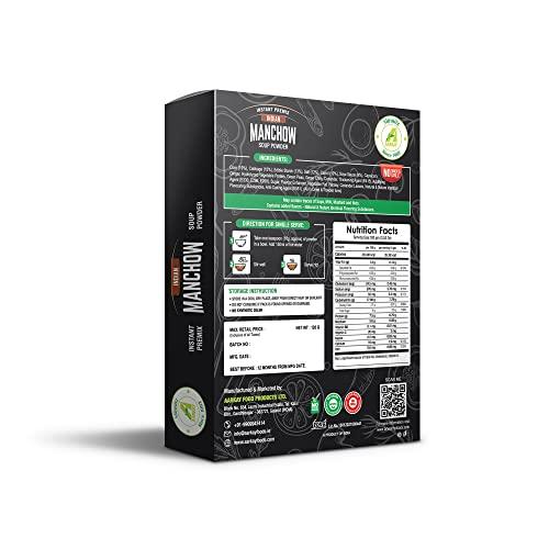 AARKAY Minnitz Fresh and Delicious combination of SweetCorn and Manchow Instant Soup Powder | Instant Mix | High Protien | No Added Preservatives | No Chemical 120 g (12 Servings)