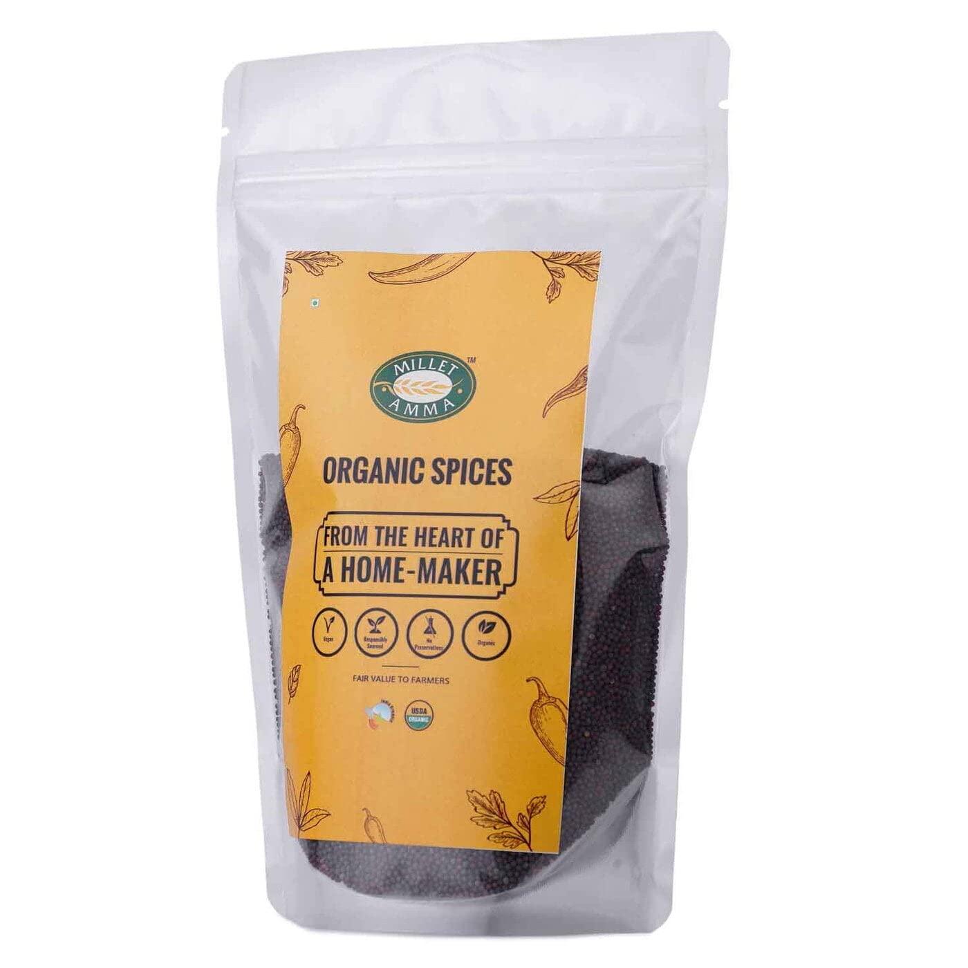 MILLET AMMA Millet Amma Organic Garden Cress Seeds - Pack Of 3 (100g each), Aliv Seeds, Haleem Seeds, Rich In Vitamins, Healthy And Organic Foods, Gluten Free, Vegan, Nutrient Rich, Healthy Living