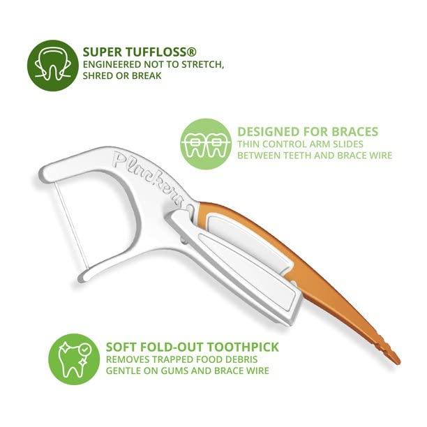 Plackers Plackers Orthopick Flosser for Braces/2pk