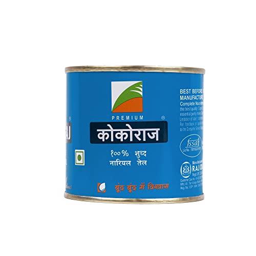 Cocoraj Cocoraj 100% Pure & Natural Coconut Oil Tin -175 Ml (Pack of 3)