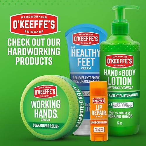O'Keeffe's O\'Keeffe\'s K0400008 Healthy Feet Exfoliating Foot Cream, 3 ounce Tube