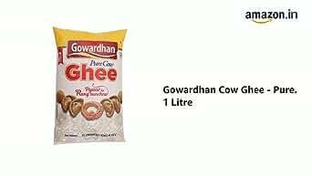 Gowardhan Gowardhan Cow Ghee - Pure. 1 Litre With Long handle Stainless steel spoon